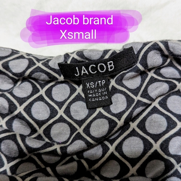 🎉Jacob, size Xsmall, GUC grey & black tube top - Picture 4 of 9